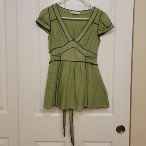 Susana Monaco Green Dress Top